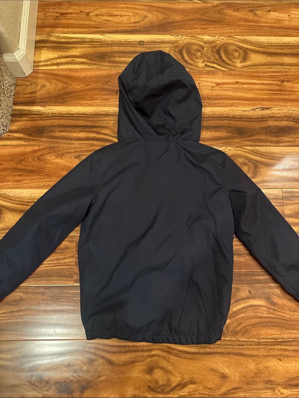 GAP Classic Kids Hooded Windbreaker Jacket - Navy, Small - Picture 5 of 5